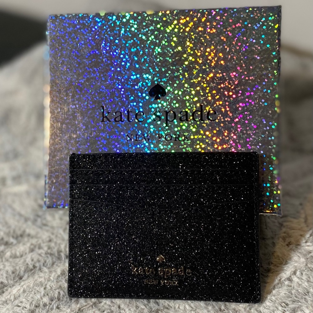 NWT Black Kate Spade Lola Card Holder